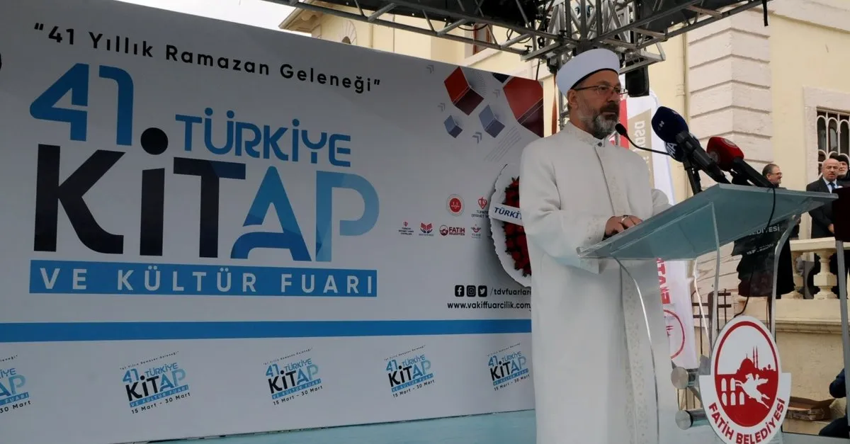 Diyanet işleri Başkanlığının 41. Türkiye Kitap ve Kültür Fuarı dualarla açıldı