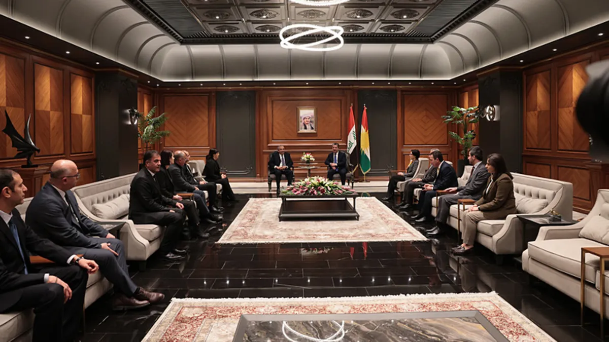 DEM Parti İmralı Heyeti, IKBY Başbakanı Barzani ile görüştü