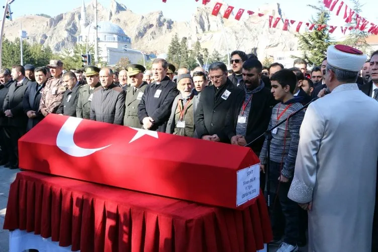 Tel Abyad şehidi teğmen Sinan Bilir, Tokat'ta son yolculuğa uğurlandı