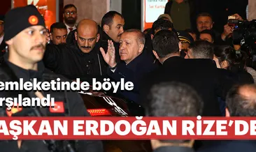 Başkan Recep Tayyip Erdoğan Rize’de