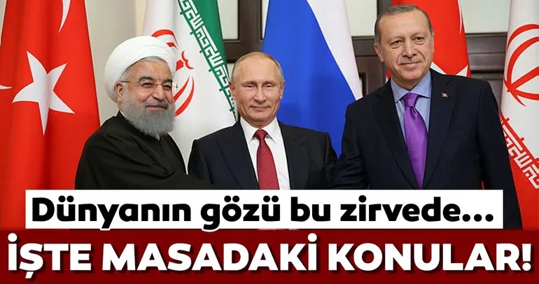 Dünyanın gözü Ankara’da! Erdoğan, Putin ve Ruhani bir araya geliyor