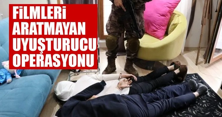 Filmleri aratmayan uyuşturucu operasyonu