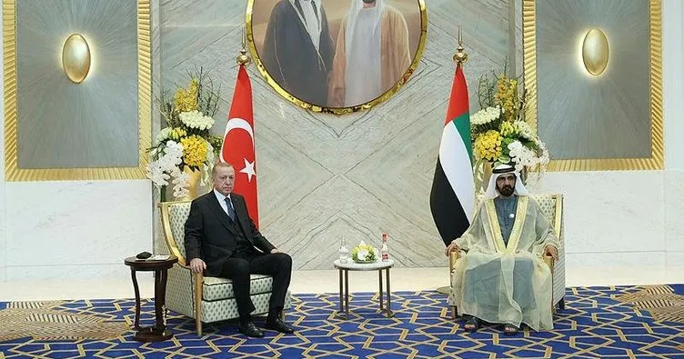 Başkan Erdoğan’a Dubai’de mehteranlı karşılama