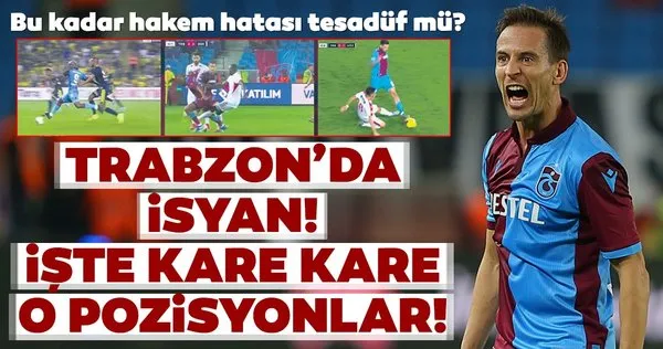İşte Trabzonspor'un isyan ettiği hakem hataları ve o pozisyonlar!