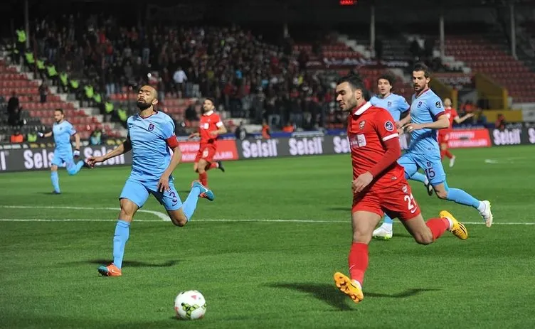 Gaziantepspor-Trabzonspor maçından kareler