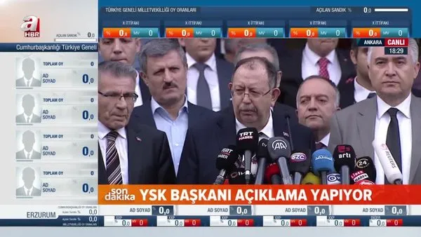 SON DAKİKA: YSK Başkanı Yener canlı yayında açıkladı! Yayın yasağı kaldırıldı... | Video