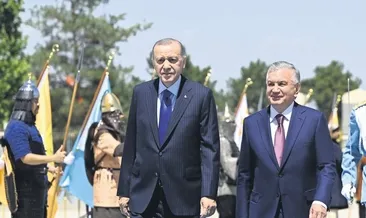 Özbekistan Cumhurbaşkanı Ankara’da! Başkan Erdoğan karşıladı!