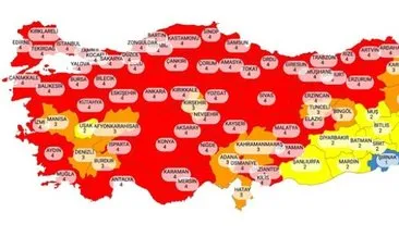 Orta riskli iller hangileri? 13 Nisan 2021 Türkiye’de koronavirüs risk haritasına göre orta riskli iller listesi son durum belli oluyor!