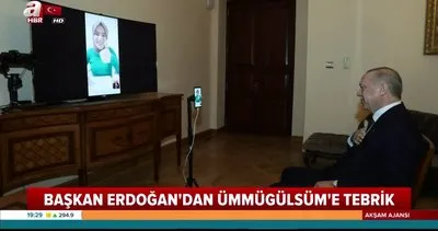 Başkan Erdoğan milyonların gönlünü kazanan Ümmü Gülsüm Genç ile görüştü