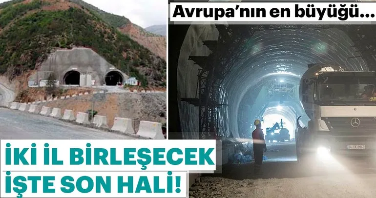 Zigana Tüneli'nde sona yaklaşılıyor