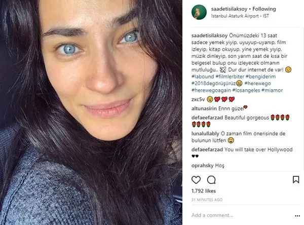 Ünlülerin Instagram paylaşımları (28.12.2017)