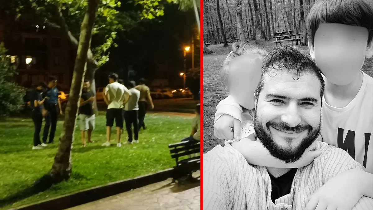 Kocaeli'nde bir kişinin bıçaklanarak öldürüldüğü olay yerinden genel görünüm