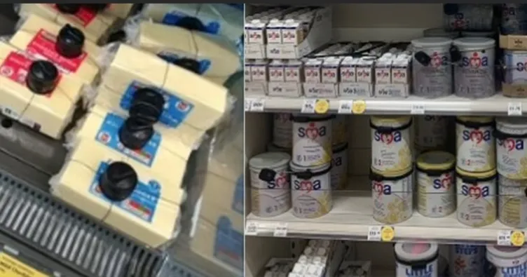 İngiltere bu görüntüleri konuşuyor! Peynire elektronik kilit takıldı, sosyal medya karıştı