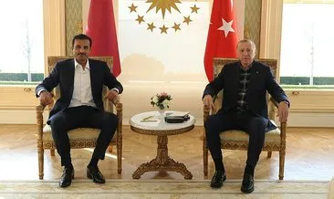 Depremin ardından Türkiye’yi ziyaret eden ilk lider! Başkan Erdoğan Katar Emiri Şeyh Temim’i kabul etti