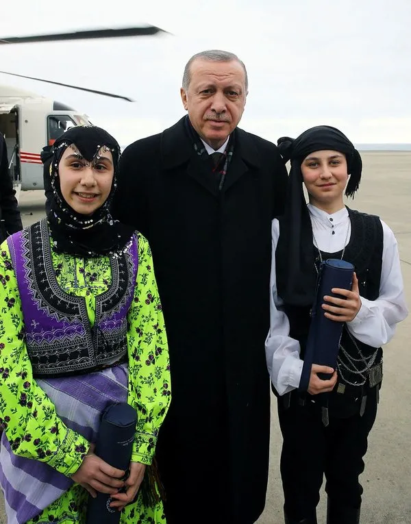Trabzon'dan Cumhurbaşkanı Erdoğan'a görkemli karşılama