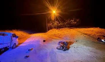 Motosiklet yoldan çıktı! 1 ölü 1 yaralı #antalya