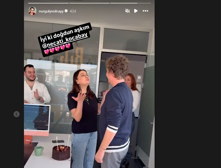 Nurgül Yeşilçay’dan büyük sürpriz! Bakın sevgilisi Necati Kocabay’ın doğum gününü nasıl kutladı...