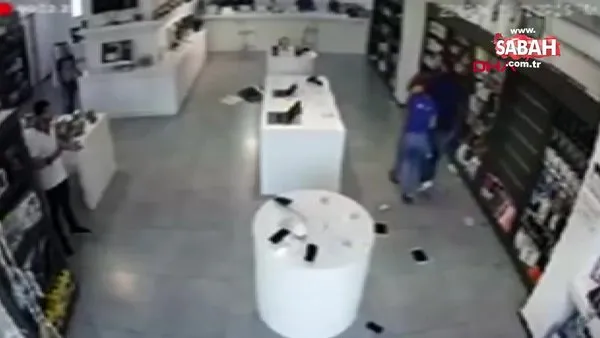 Kadın çalışanı rehin alıp, mağazayı soymaya kalktı