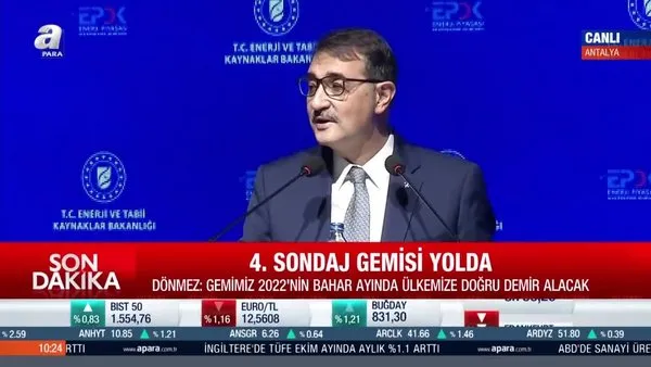 Bakan Dönmez: 4. sondaj gemisi yolda