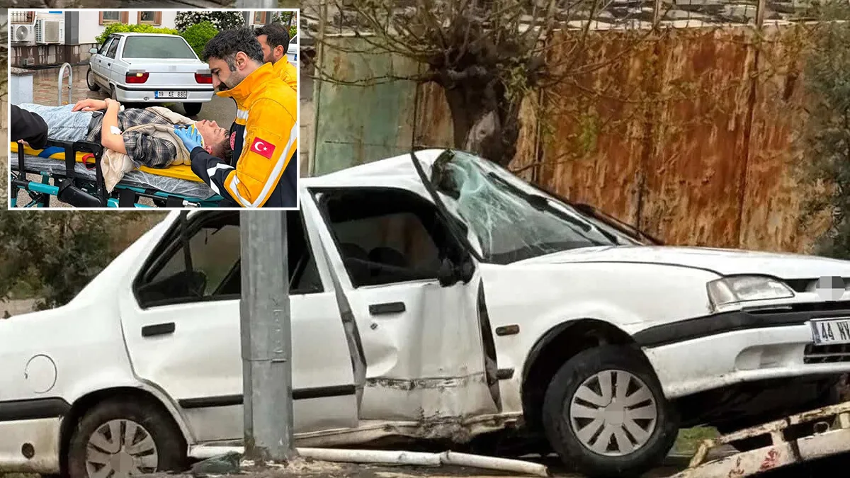 Adıyaman’da feci kaza! Otomobil elektrik direğine ok gibi saplandı: Yaralılar var! Adıyaman’da feci kaza! Otomobil elektrik direğine ok gibi saplandı: Yaralılar var!