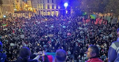 Paris’te Filistin’e destek gösterisi: Polis müdahalesine rağmen meydanı terk etmediler!
