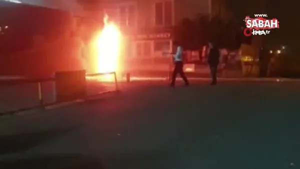 Ümraniye'de birbirine yakın noktalarda peş peşe otobüs yangını | Video