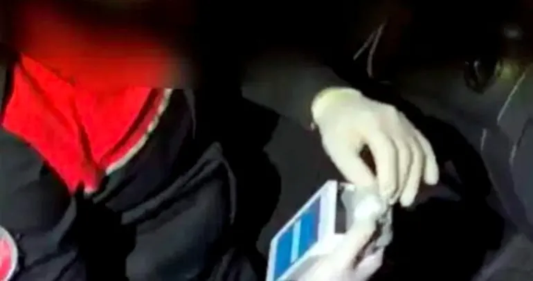 Taksicinin POS cihazından kokain çıktı