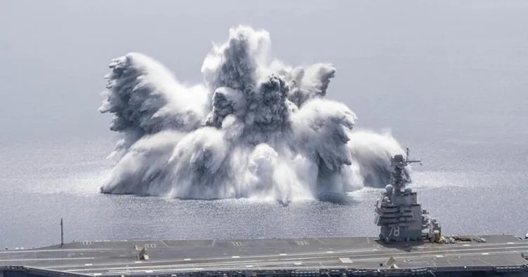 ABD Donanmasından ‘şok denemesi’! Patlama deprem etkisi yarattı