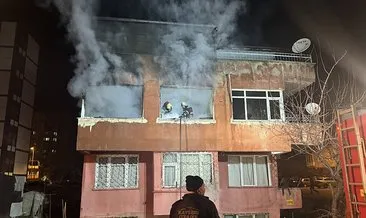 Kayseri’de 3 katlı binada yangın