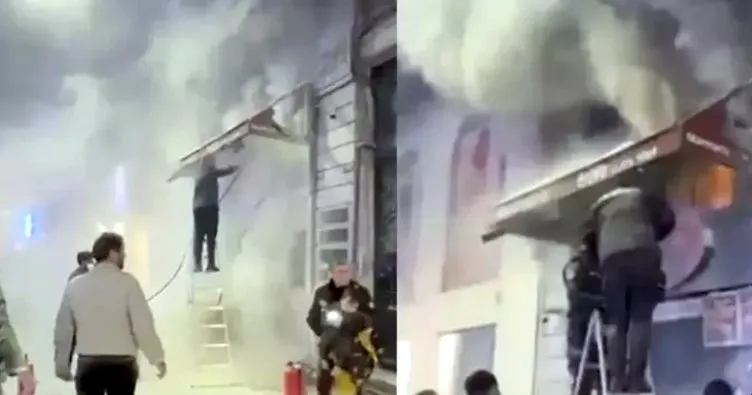 İstiklal Caddesi’nde korkutan yangın
