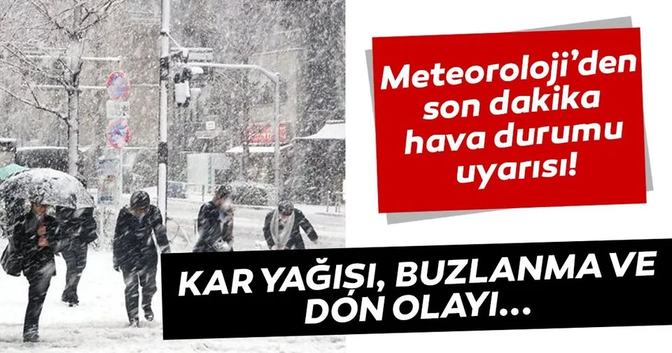 Meteoroloji Den Son Dakika Hava Durumu Ve Kar Yagisi Uyarisi Bugun Hava Nasil Olacak 2 Ocak Son Dakika Haberler