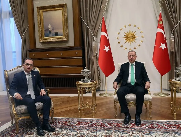 Başkanı Erdoğan, Almanya Dışişleri Bakanı Heiko Maas'ı kabul etti