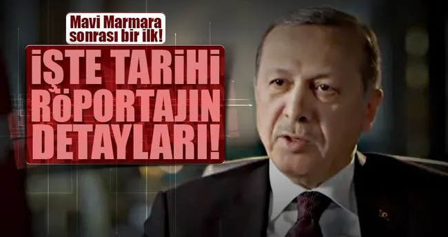 İşte Cumhurbaşkanı Erdoğan’ın İsrail televizyonuna verdiği röportaj!