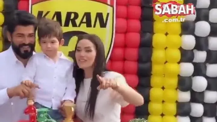 İşte Fahriye Evcen ve Burak Özçivit’in oğlu Karan’ın doğum gününden ilk kareler! | Video