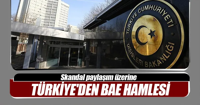 BAE Maslahatgüzarı Dışişleri’ne çağrıldı