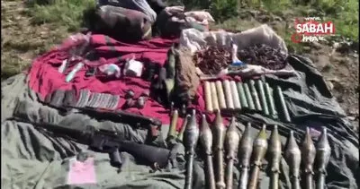 Van’da teröristlere ait silah ve mühimmat ele geçirildi | Video