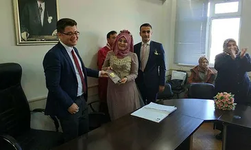 Kaymakamlıkta nikah merasimi