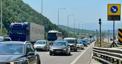 Otoyolda trafik durma noktasına geldi #duzce