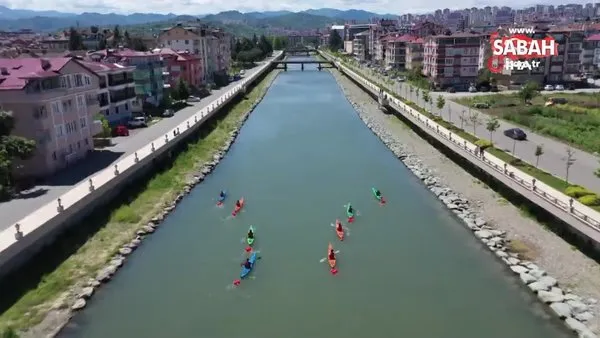 Ordu'nun dereleri yelken ve kano parkuru oldu | Video