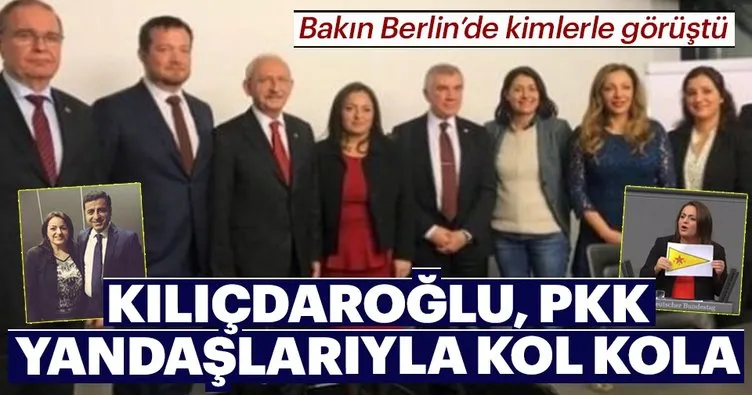 Kemal Kılıçdaroğlu PKK yandaşlarıyla kol kola
