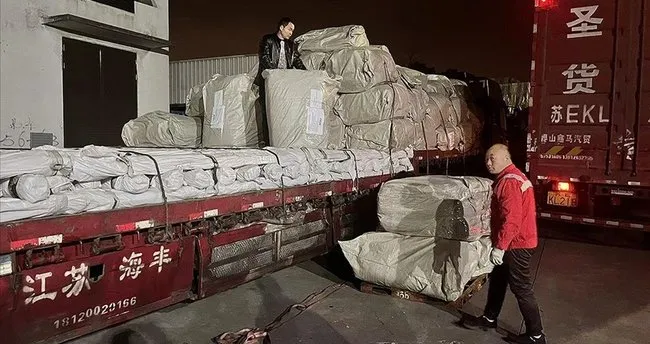 Çin'den şu ana dek 254 ton deprem yardımı ulaştırıldı