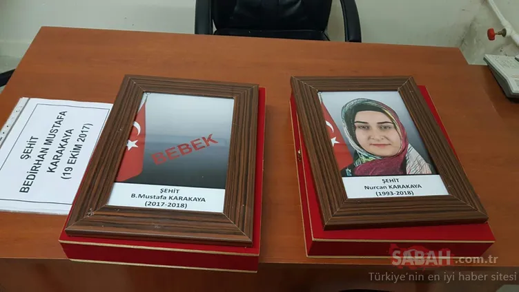 Şehit anne ve bebeği için tören düzenlendi