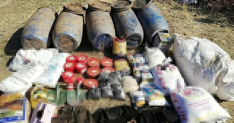 Bitlis’te PKK’ya ait patlayıcı ve gıda malzemesi ele geçirildi