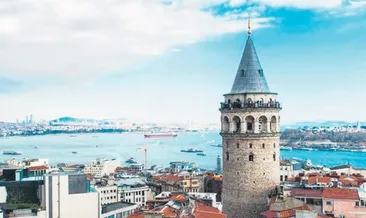 İstanbul’da bir serseri delikanlı Galata Kulesi
