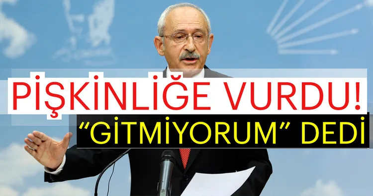 CHP lideri Kemal KılıçdaroÄ?lu istifa etmedi, İnce'yi suçladı!