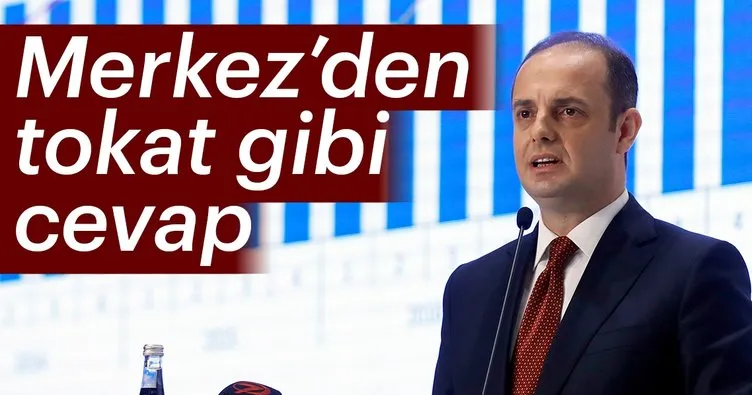 Merkez Bankası’ndan tokat gibi cevap