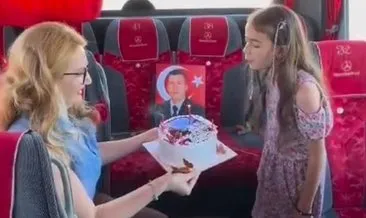 Kahramanın kızına otobüste anlamlı doğum günü sürprizi