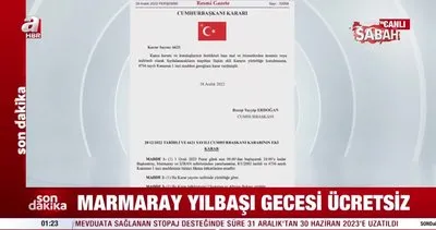 Marmaray Yılbaşı gecesi ücretsiz | Video