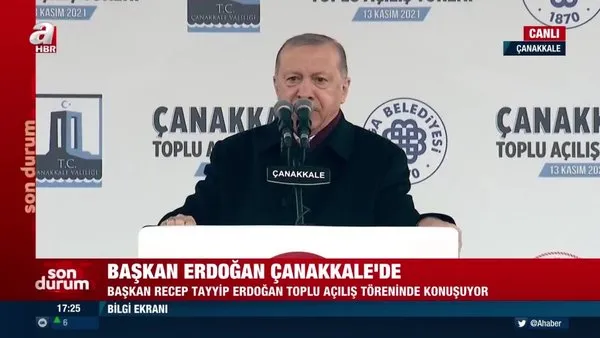 Başkan Erdoğan'dan Çanakkale Toplu Açılış Töreninde önemli açıklamalar: Bunlardan Atatürkçü olmaz