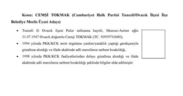 İşte CHP'nin 31 Mart seçimleri aday listesindeki PKK'lılar!